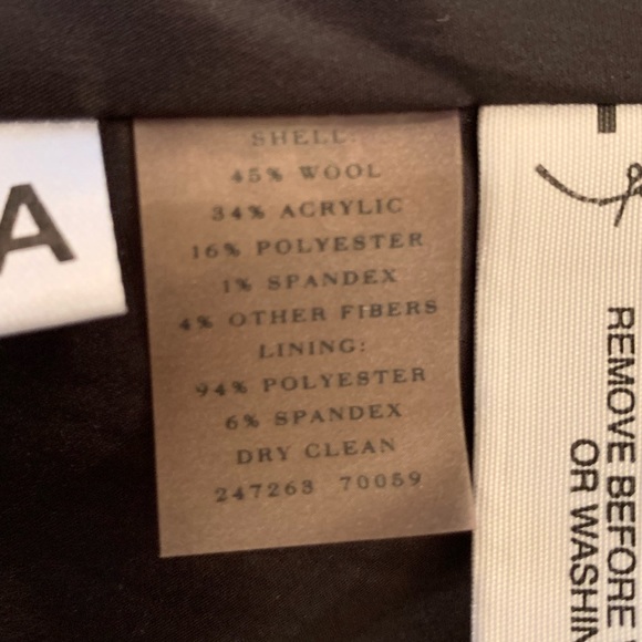 Ann Taylor Black and Gold Moto Blazer Sz 8 - Picture 6 of 6